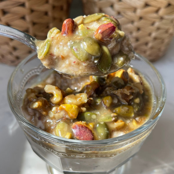 Baklava Tadında Yulaf Lapası 18 baklava soslu yulaf lapasi